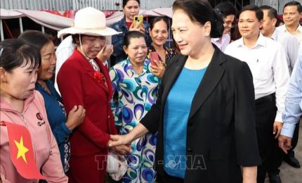 Председатель Нацсобрания Нгуен Тхи Ким Нган провела рабочую поездку в провинцию Камау