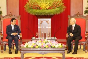 Генеральный секретарь ЦК КПВ, президент Вьетнама Нгуен Фу Чонг принял спикера южнокорейского парламента