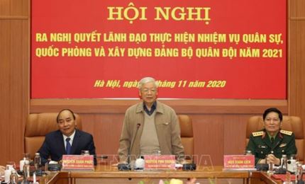 Генсек ЦК КПВ, президент Вьетнама Нгуен Фу Чонг председательствовал на заседании Центрального военного комитета