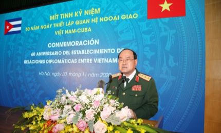 Министерство обороны провело митинг, посвященный 60-летию установления дипломатических отношений между Вьетнамом и Кубой