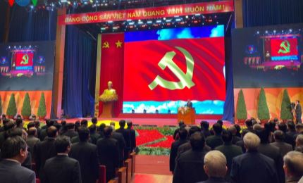 Церемония празднования 90-й годовщины со дня основания Коммунистической партии Вьетнама.