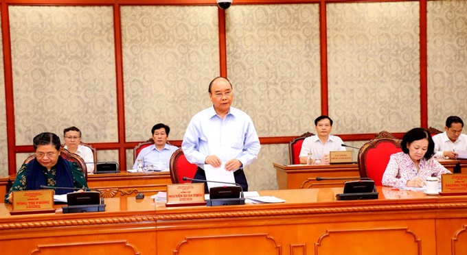 Премьер-министр Нгуен Суан Фук председательствовал на рабочей встрече с парторганизацией провинции Нгеан