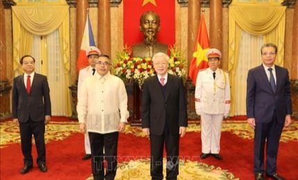 Генсек ЦК КПВ, президент Вьетнама Нгуен Фу Чонг принял верительные грамоты послов Испании, Ирана и Филиппин