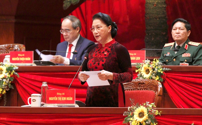Председатель НС СРВ Нгуен Тхи Ким Нган