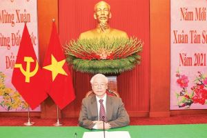 Генсек ЦК КПВ, президент Вьетнама Нгуен Фу Чонг провел телефонный разговор с китайским коллегой