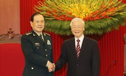 Генеральный секретарь ЦК КПВ Нгуен Фу Чонг принял министра обороны Китая